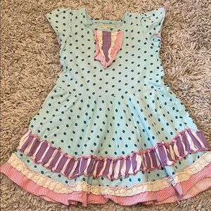 Liv & Monkey Sweetheart Henley Dress, Size 4T